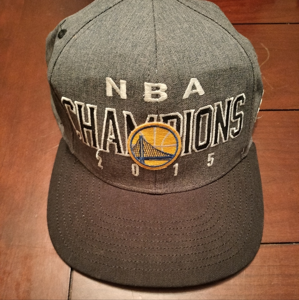 ADIDAS GOLDEN STATE WARRIORS 2015 CHAMPIONS CAP  🔥RARE🔥